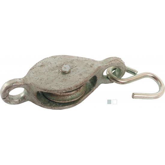 38mm Single Cast Pulley with Cast BZP Wheel