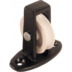 38mm Upright Cast Pulley with Nylon Wheel