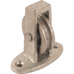 38mm Upright Cast Pulley with Cast BZP Wheel