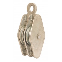 38mm Double Awning Cast Pulley with Cast BZP Wheel