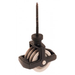 44mm Double Screw Cast Pulley with Nylon Wheel