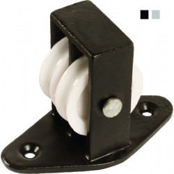 38mm Double Upright Cast Pulley with Nylon Wheel