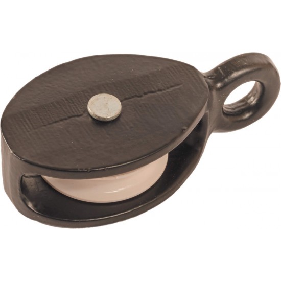 50mm Single Awning Cast Pulley with Nylon Wheel