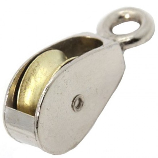 38mm Single Awning Pulley with Cast BZP Wheel