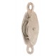 38mm Single Line Pulley Double Eye with Cast BZP Wheel